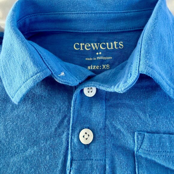 Kids JCrew Crewcuts Polo Short Sleeved TShirt XS - Picture 2 of 3